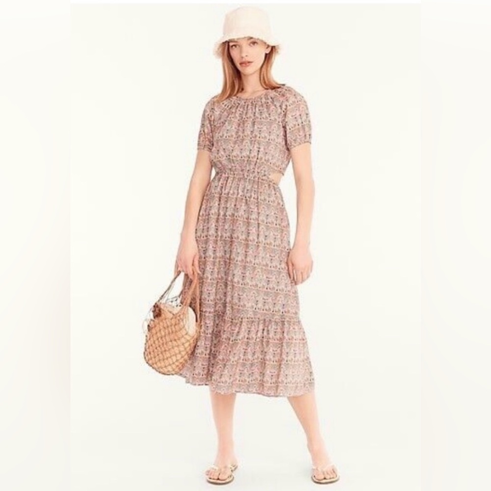 J. Crew Liberty Floral Midi Dress - size 6